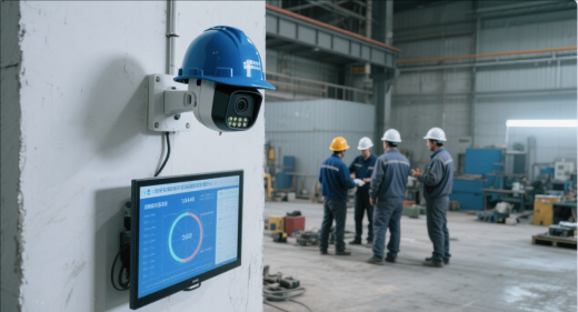 利用已裝攝像頭識(shí)別是否佩戴安全帽AI邊緣計(jì)算盒子