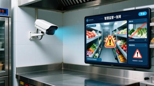 AI緊盯后廚 “智慧監管一張網”自動抓拍違規秒預警